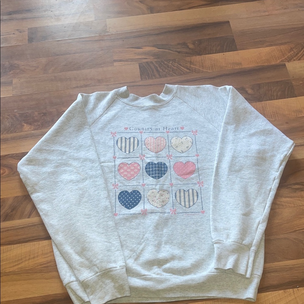 “country at heart” fruit of the loom Sweatshirt